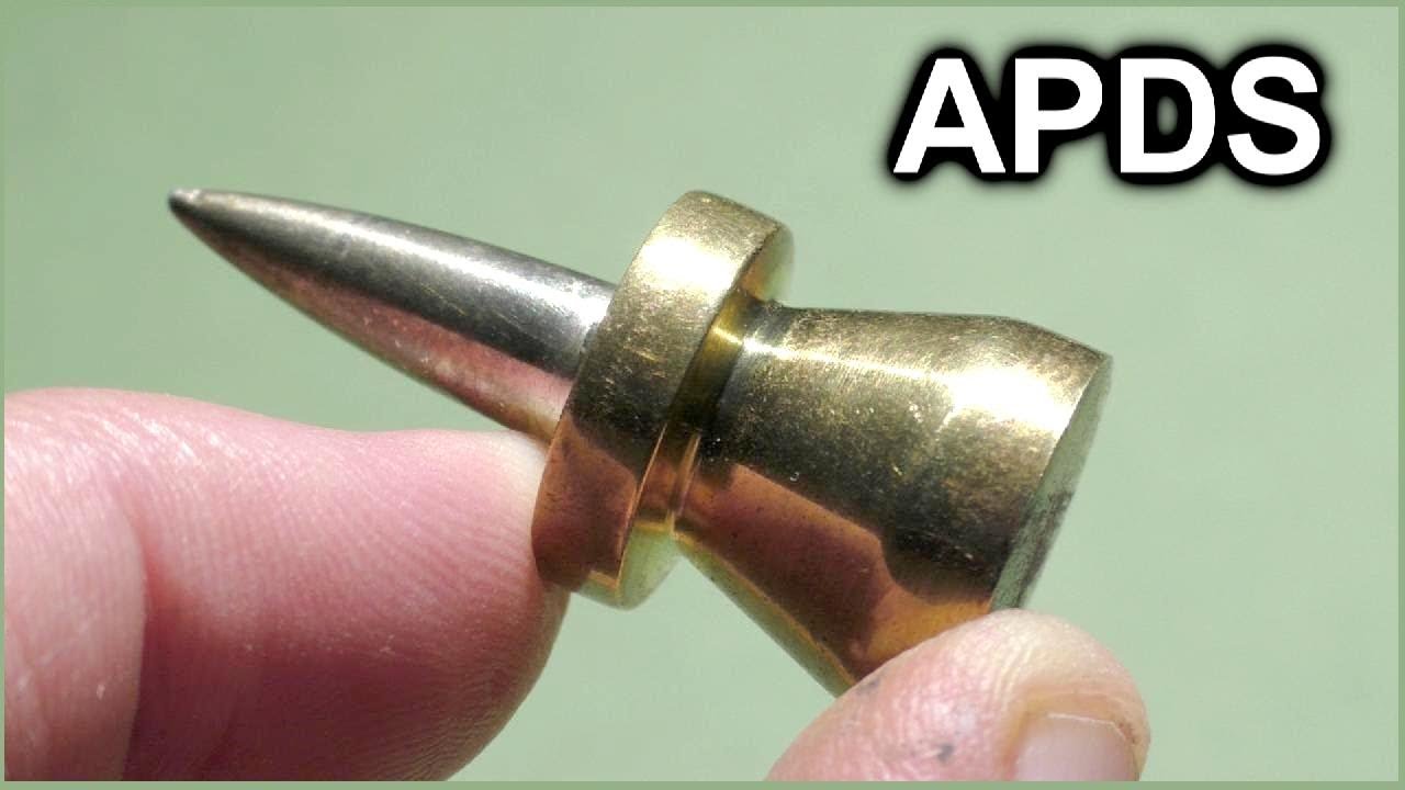 17mm APDS Mini-Projectiles (for miniature tanks) Destructo-tests