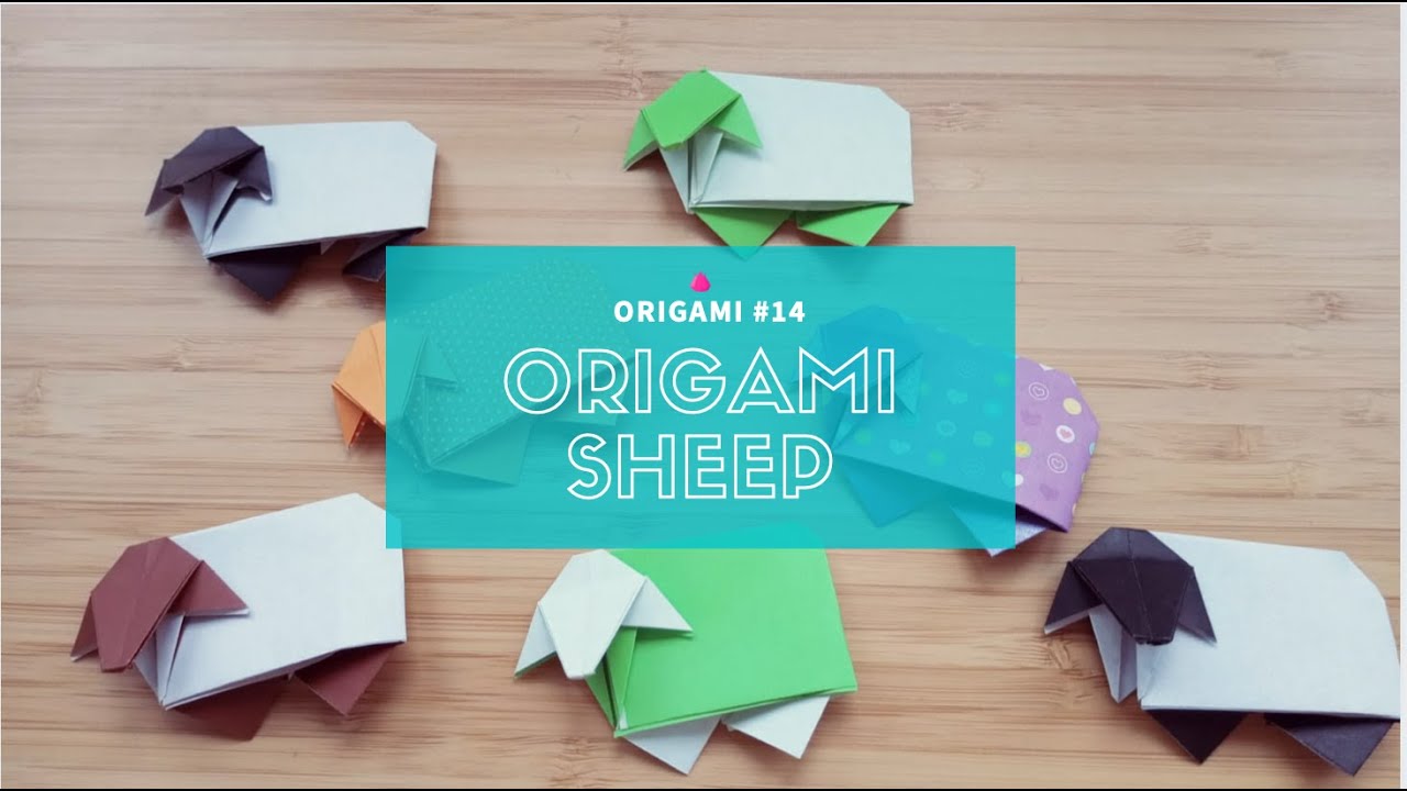 ORIGAMI By Une – Origami Sheep / Mouton en origami 🐑