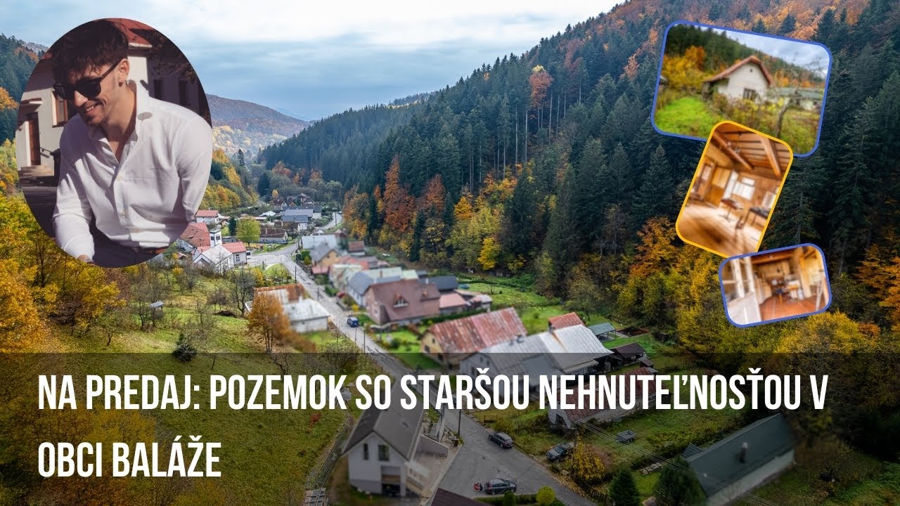 Na predaj: Pozemok so star&scaron;ou nehnuteľnosťou v obci Bal&aacute;že