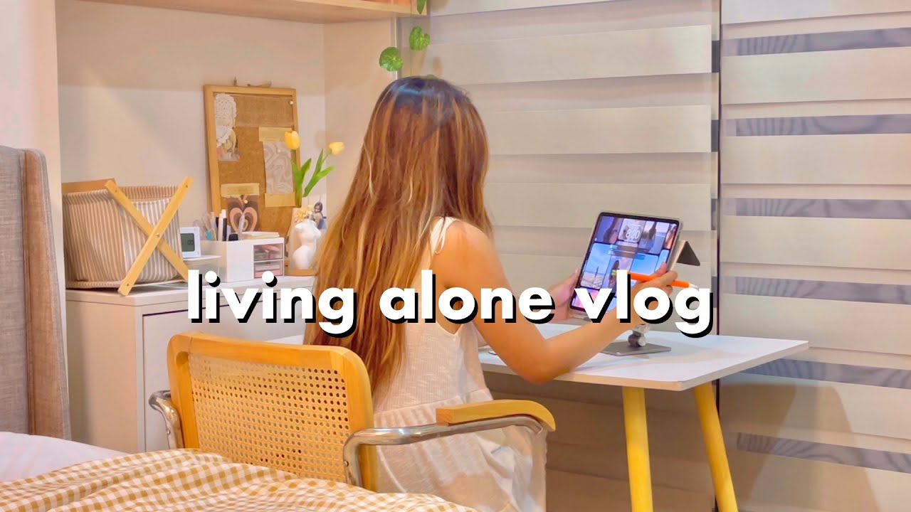 productive week living alone in ph 🏠🪴| being okay not to have the perfect work-life balance 👩‍🦰