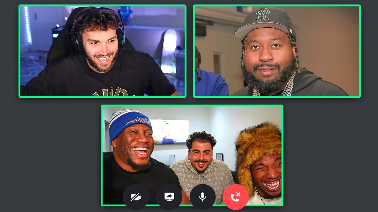 Zias & B Lou REUNITES With Adin Ross & DJ Akademiks