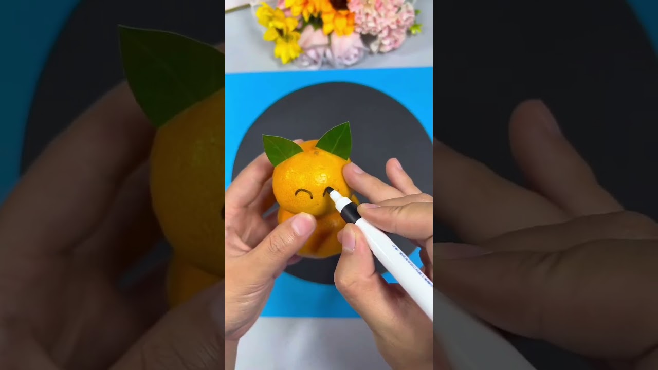 #art #craftactivities #creative #subscribe #activity #leavesart #craft #fun  #orangeart #orange #cat