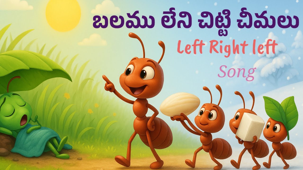 బలము లేని చిట్టి చీమలు song | Telugu sunday school songs | Bible school for kids