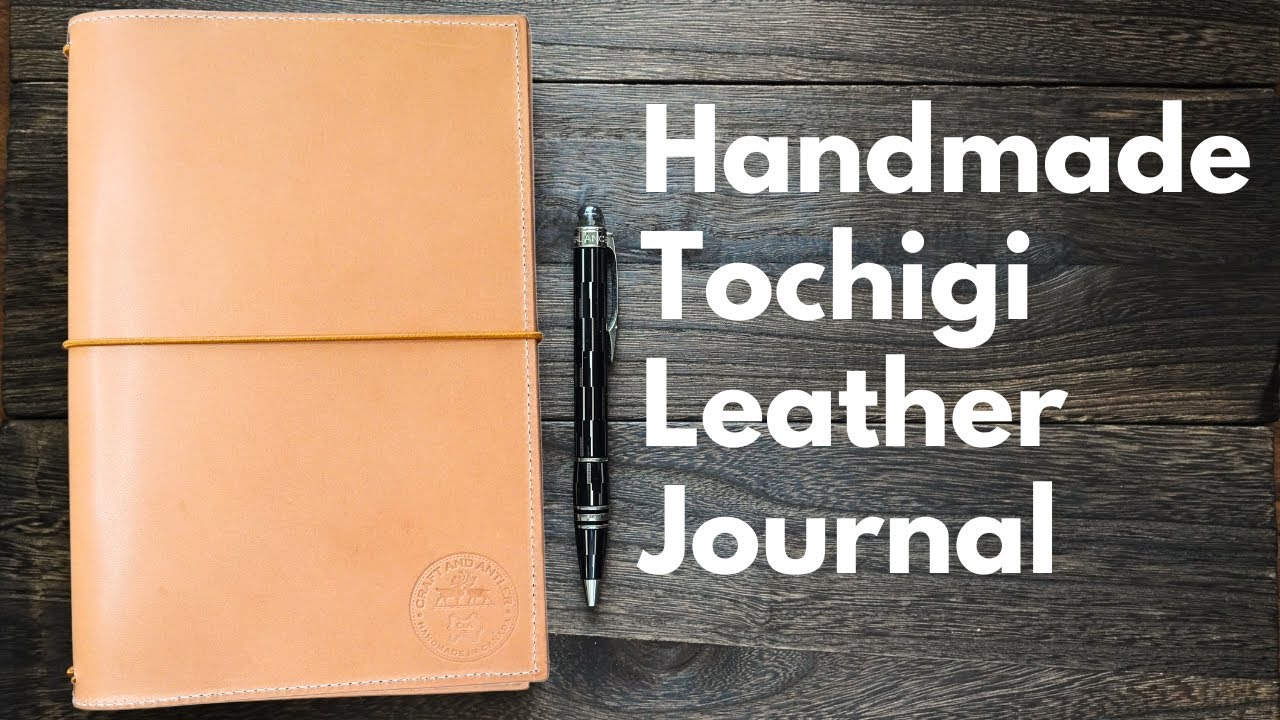 Handmade Tochigi Leather Journal Cover | Japanese Leather, Made in Canada
