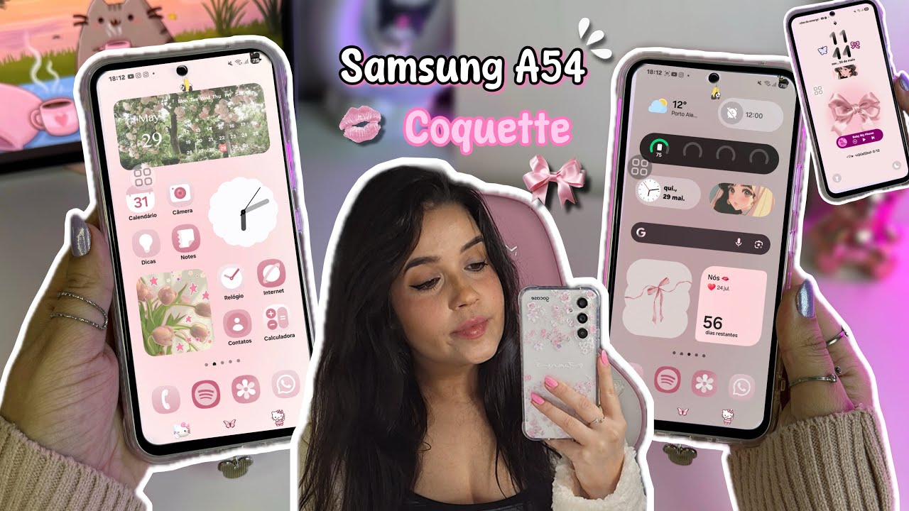 🎀 PRIMEIRA PERSONALIZAÇÃO NO SAMSUNG A54 COM A ONE UI 7