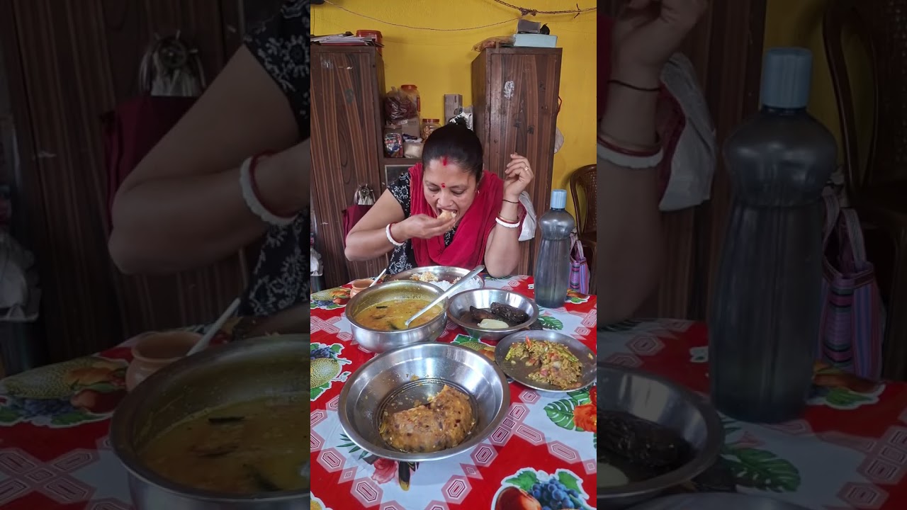 ছেলে গিয়েছে বোনের বাড়ি তাই আজ আমি এসব রান্না করলাম 🤤😋#reels  #lunch