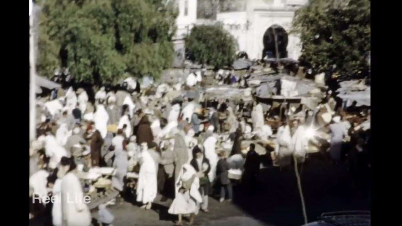 1954, A remarkable view of life, Tangiers, Morocco