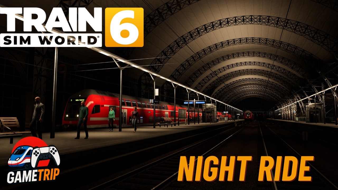 Train Simulator | Train Game Video | Night Ride | TSW6 PS5