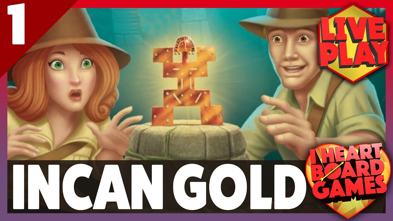 Incan Gold, from Eagle-Gryphon Games, Bruno Faidutti & Alan Moon | Live Play | Session 1, 4 Players