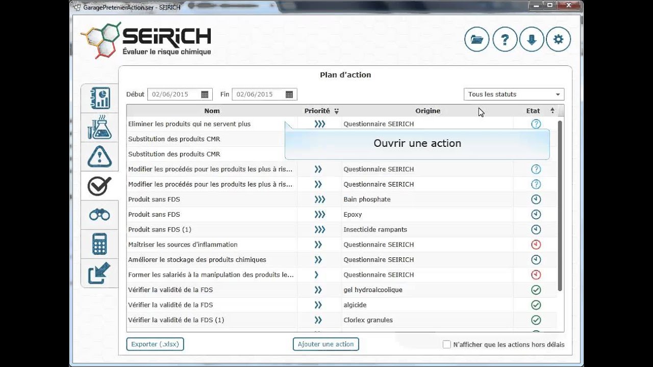 Tutoriel SEIRICH : Plan d'action
