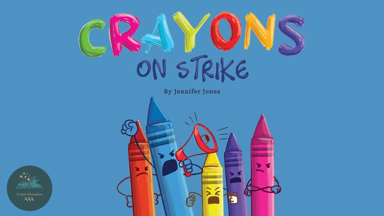 📚 Kids Read-Aloud Book 📚 Crayons On Strike By Jennifer Jones.