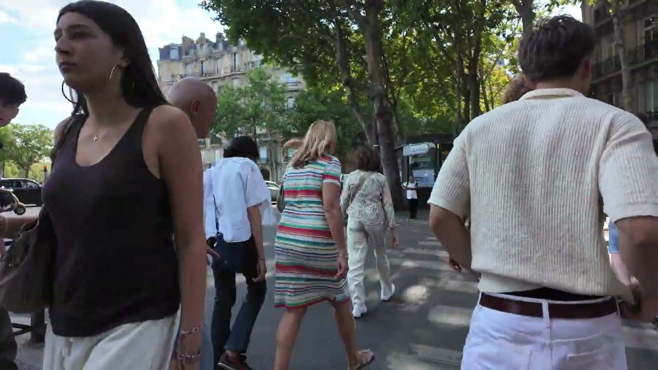 Remember me Paris Summer Heat and Eifel Walk 🇫🇷 4K Walk 🇫🇷 Walking Through Paris