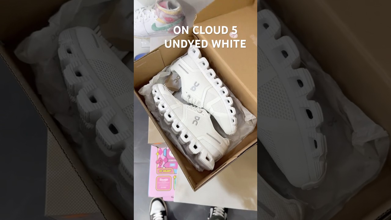 ON CLOUD 5 UNDYED WHITE #oncloud #sneakers #sneakersaddict #oncloudrunning