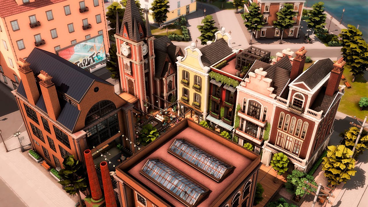 CULTURAL CENTER (NORDHAVEN RENOVATION) - NO CC - The Sims 4 Relaxing Speed Build