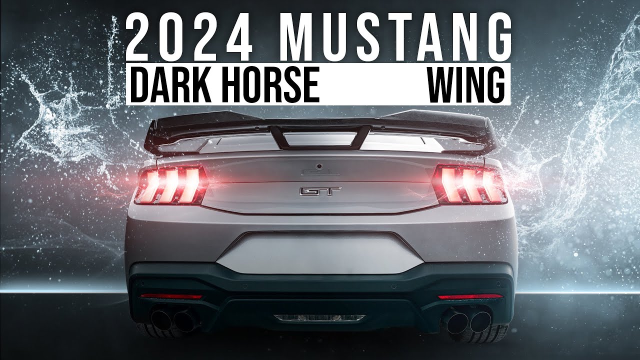 *NEW* 2024 Mustang Dark Horse Wing and aftermarket Lip