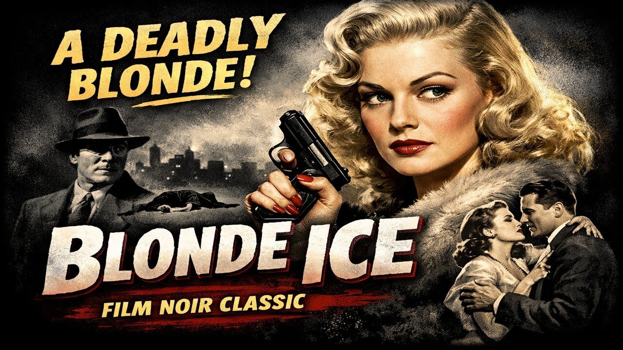 Blonde Ice (1948) | Classic Film Noir Thriller | Full Public Domain Movie