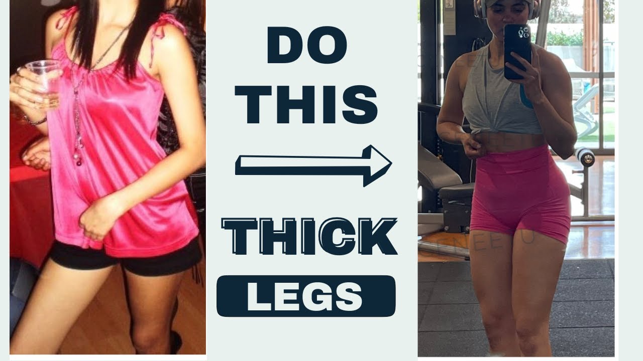 BEST At-home THICK THIGHS workout for skinny girls to gain weight FAST! (No Equipment) 🔥