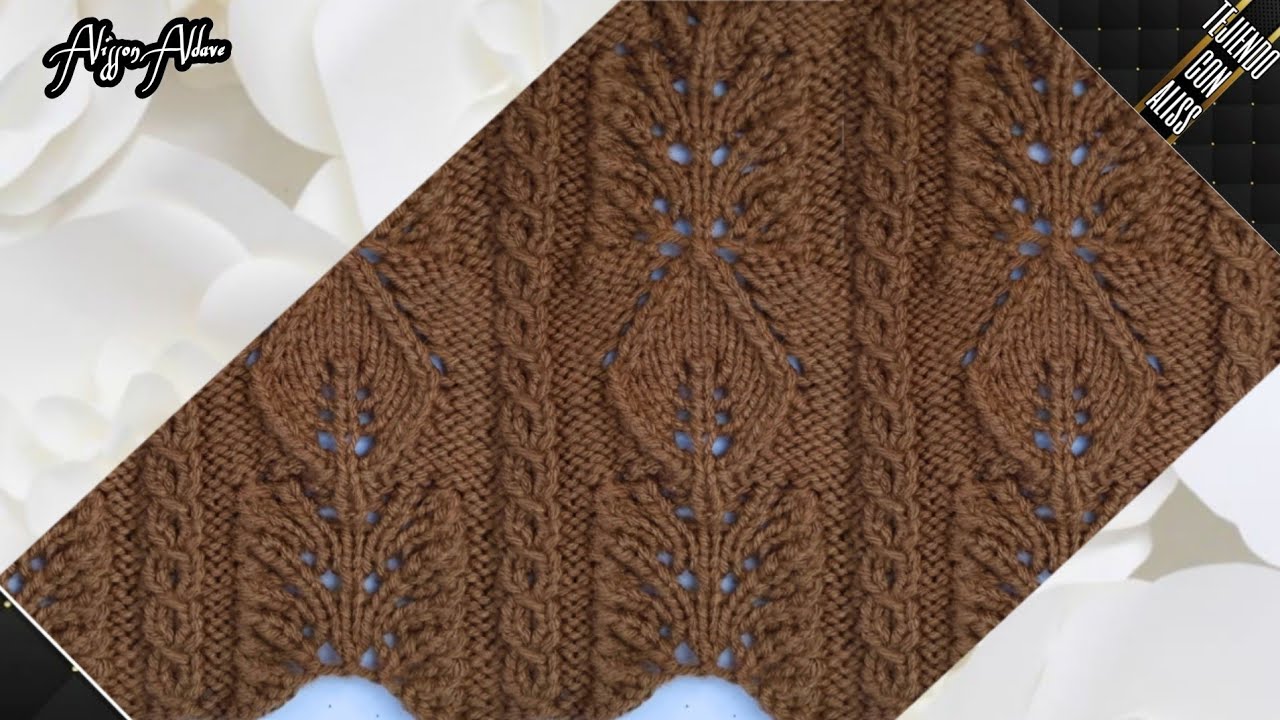 #262 - TEJIDO A DOS AGUJAS / knitting patterns / Alisson Aldave