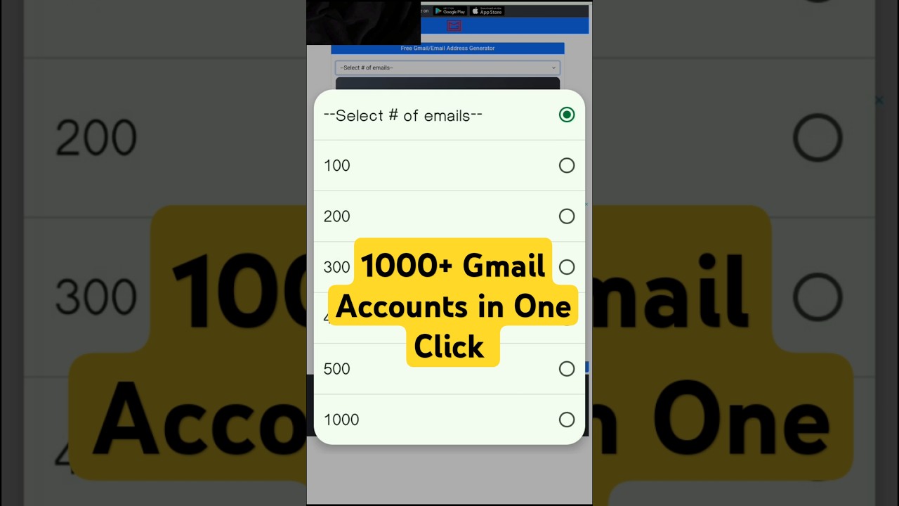 How to Create Bulk Gmails With Password | Bulk Gmail Method #shorts #creategmailaccount #bulkgmails