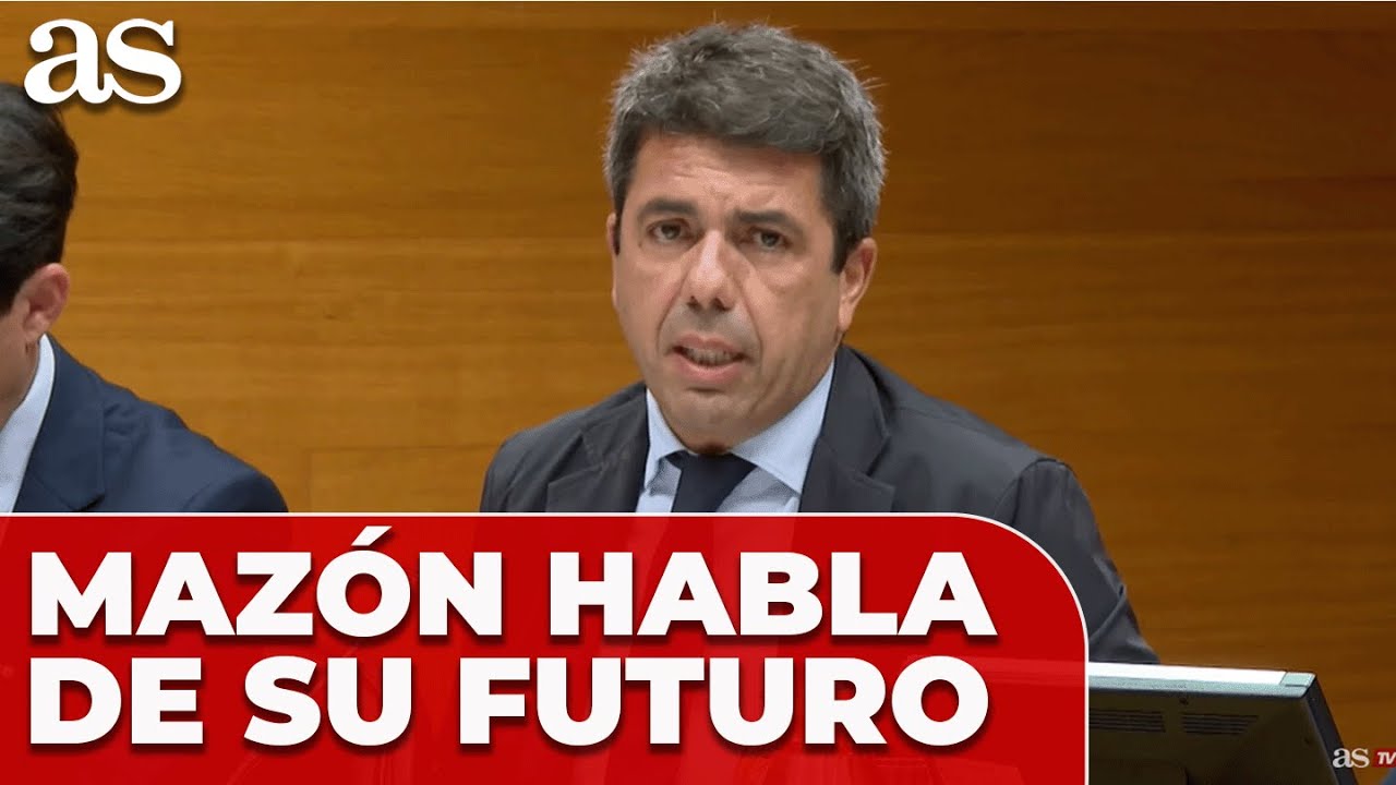 CARLOS MAZÓN “Mi futuro político es IRRELEVANTE, lo importante es la RECONSTRUCCIÓN”