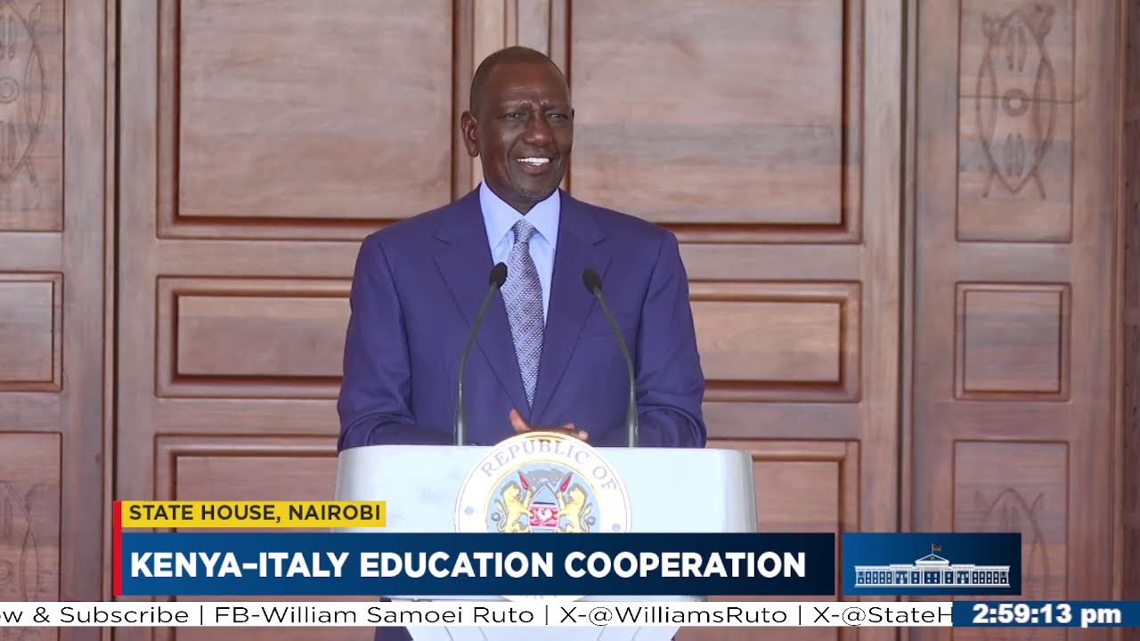 Kenya-Italy Co-operation in Higher Education, Training and Research, State House