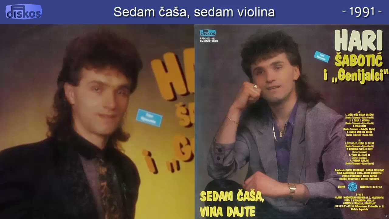 Hari Sabotic - Sedam casa, sedam violina - (Audio 1991)