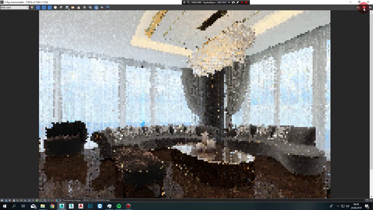 3d max mimari tek camera ile animasyon