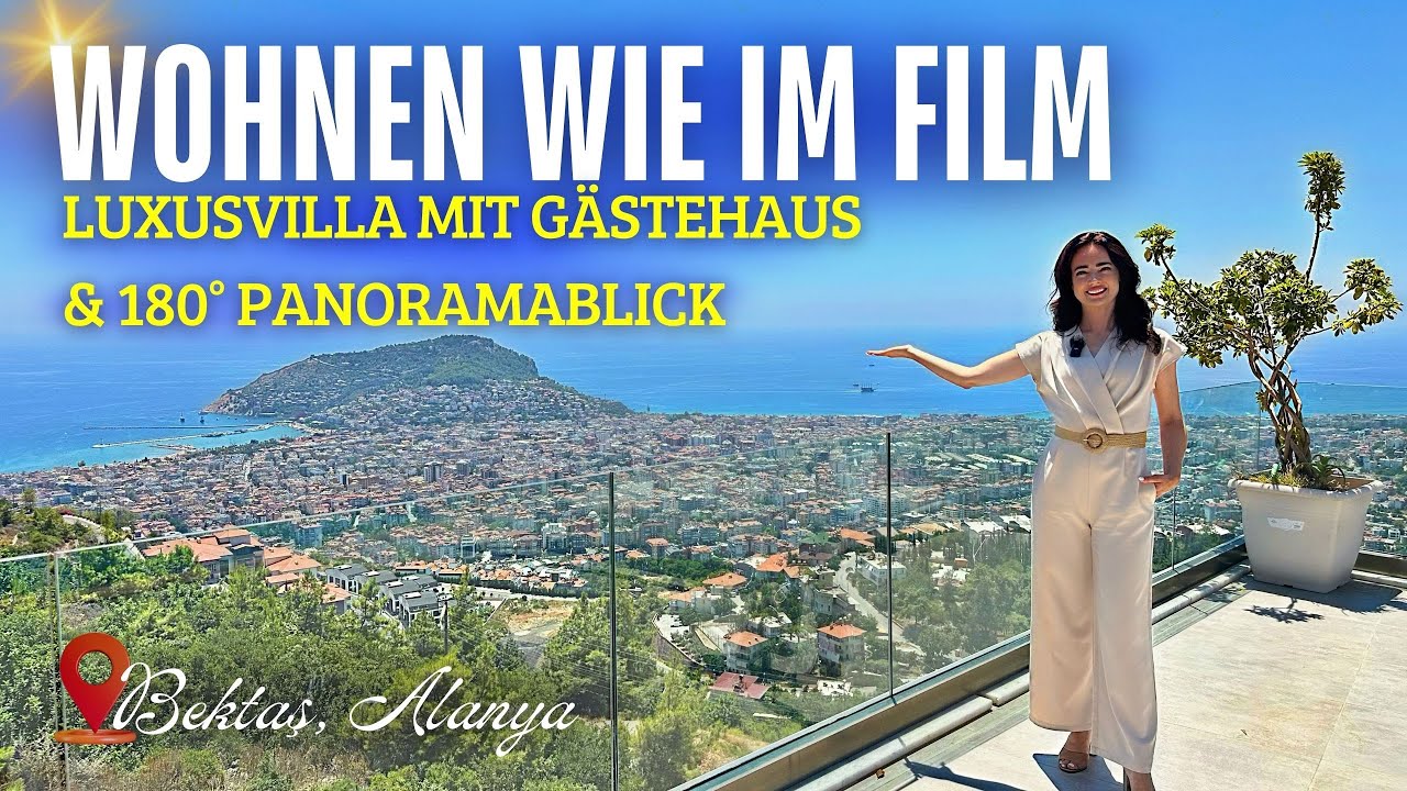 EXKLUSIVE 5 ZIMMER VILLA & 180° BLICK | TÜRKISCHE STAATSBÜRGERSCHAFT MÖGLICH IN #ALANYA #housetour
