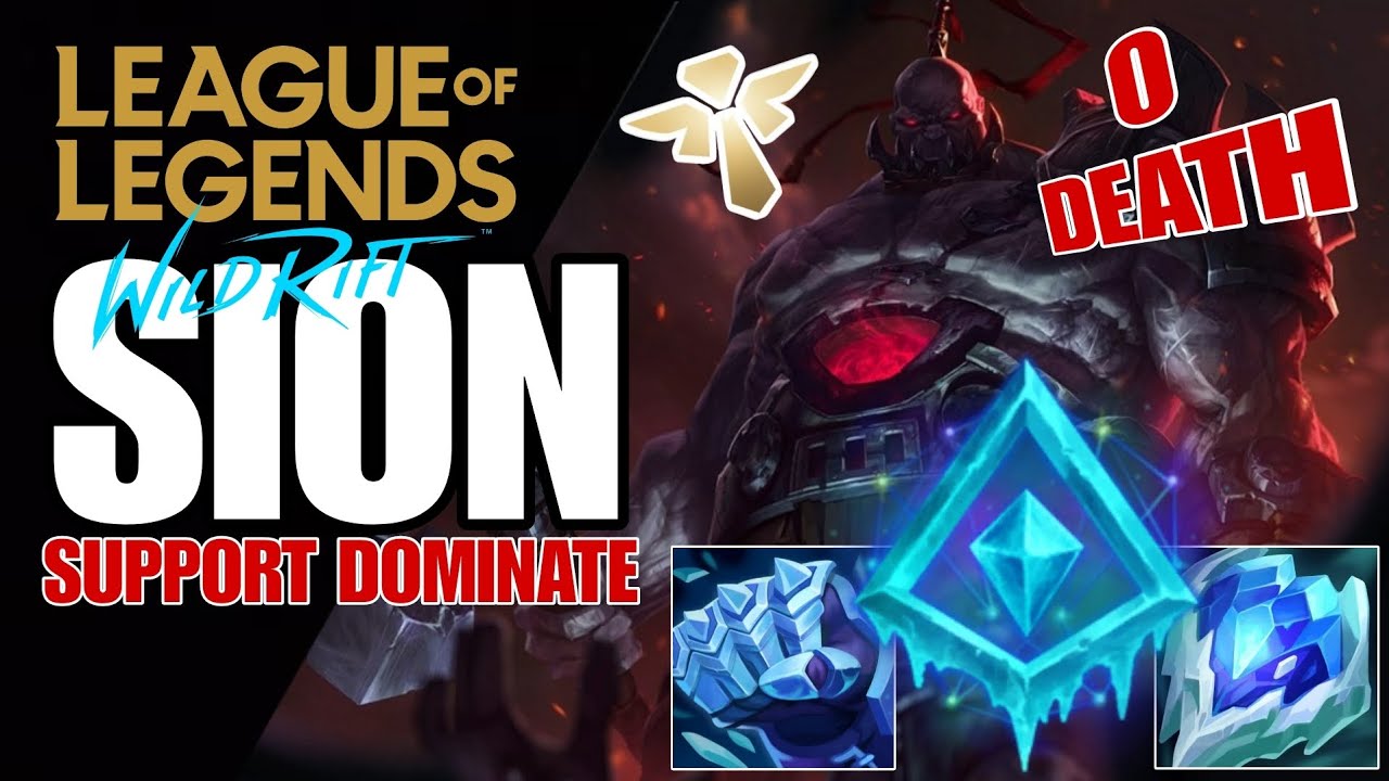 WILD RIFT: ( SEASON 12 ) SION MVP AS A SUPPORT AGGRESSIVE BREAK BOTLANE