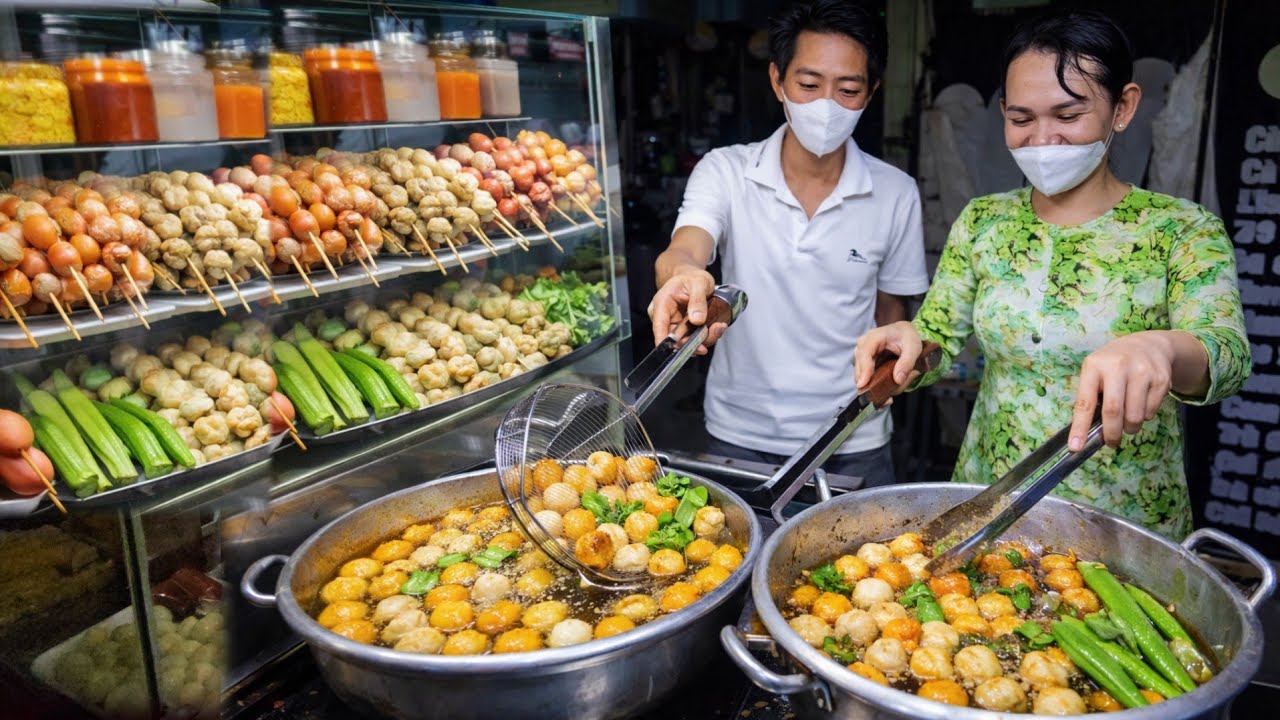 Độc đáo vợ chồng cô nàng chuyển giới BÁN CÁ VIÊN CHIÊN rẻ bậc nhất SG đồ ăn RẤT CHĂT LƯỢNG