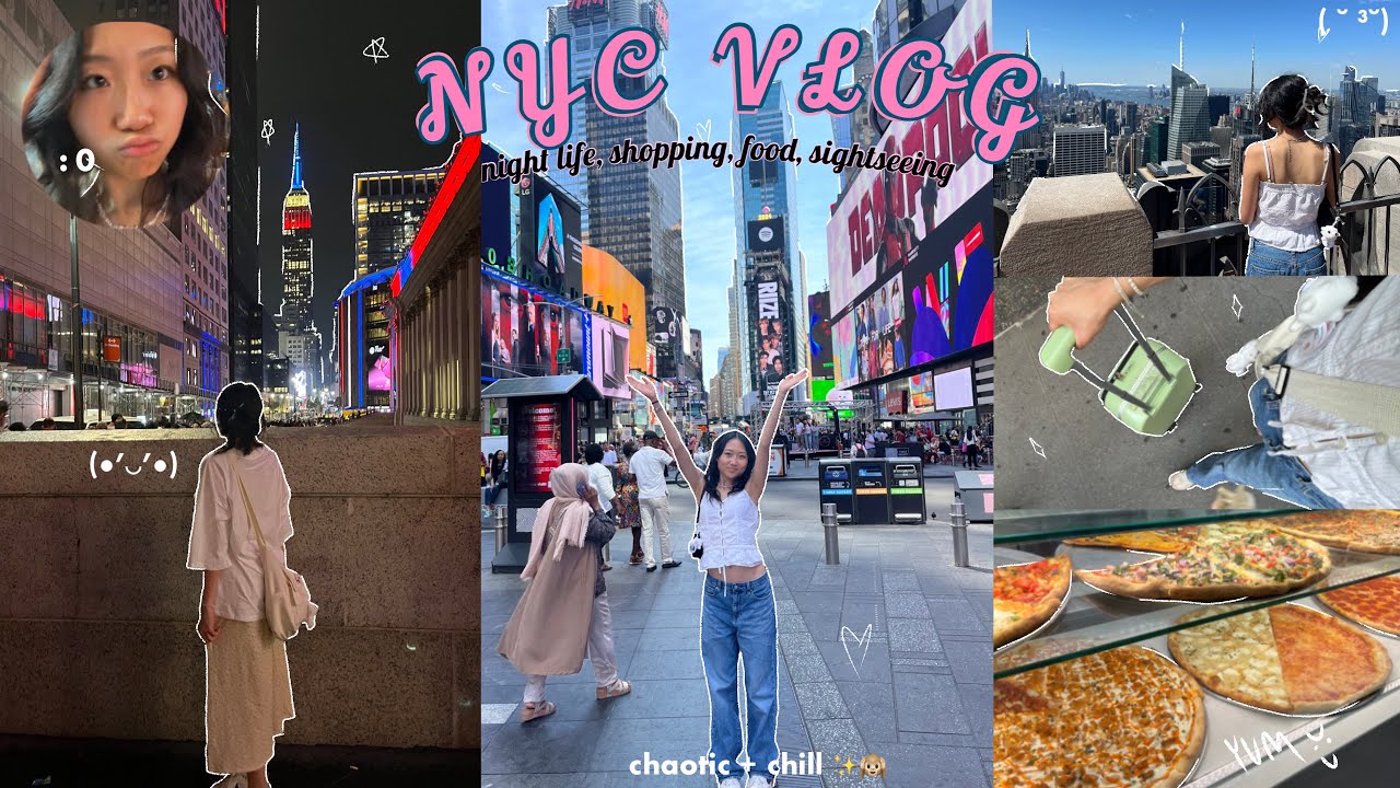 NYC VLOG P.1 (funny, first time in city, night life, culture, exploring as a high schooler)