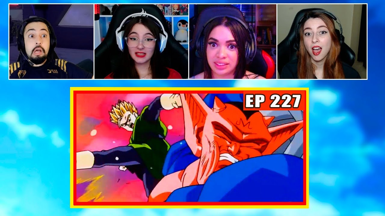 Gohan vs Daburá | 4 Pessoas Reagindo | Dragon Ball Z - EP 227