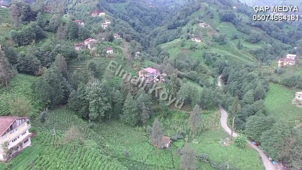 Rize Elmalı Köyü Hava Çekimi 4k HD