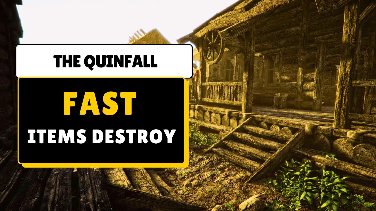 How to Mass Destroy ITEMS in Inventory - The Quinfall