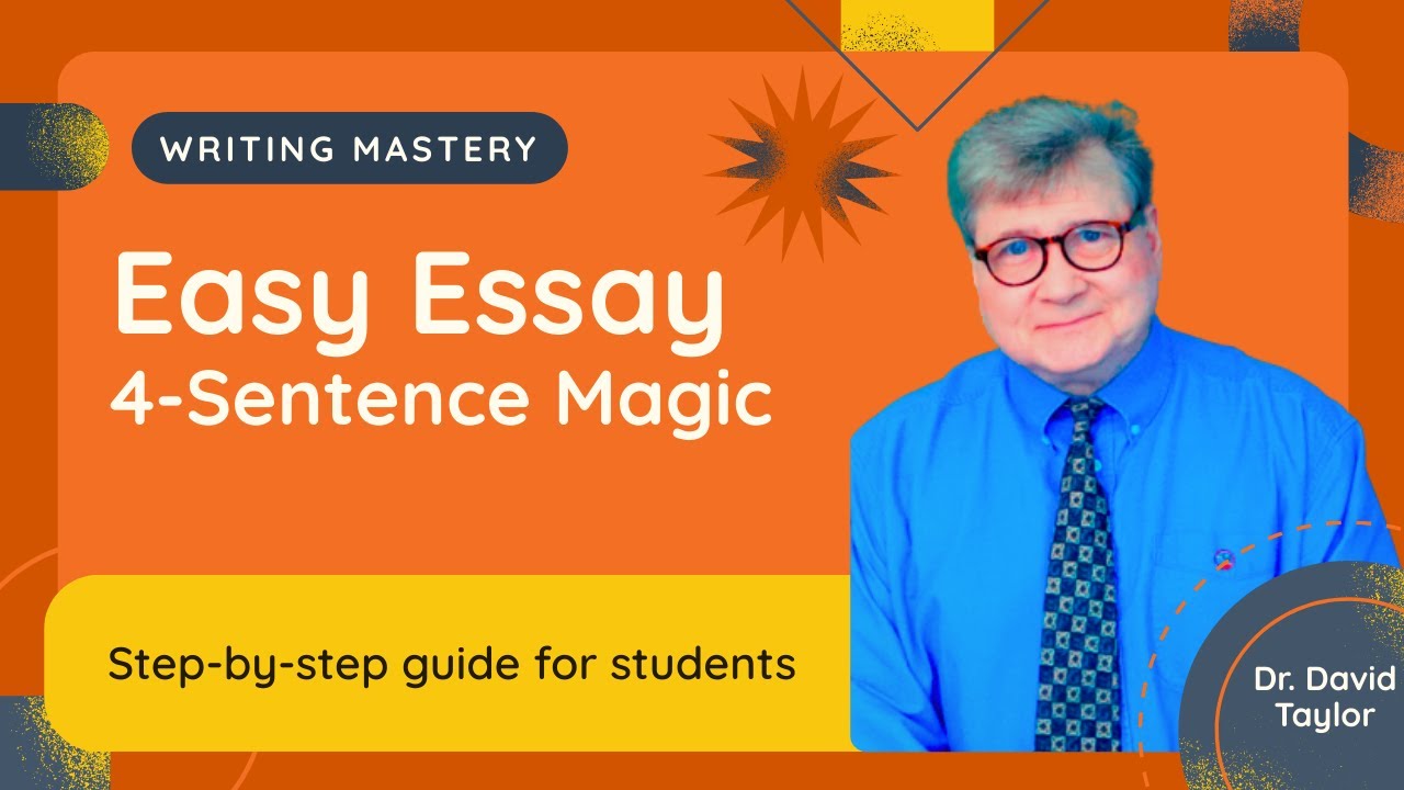 How to Write an Essay Step-by-Step | The 4-Sentence Method