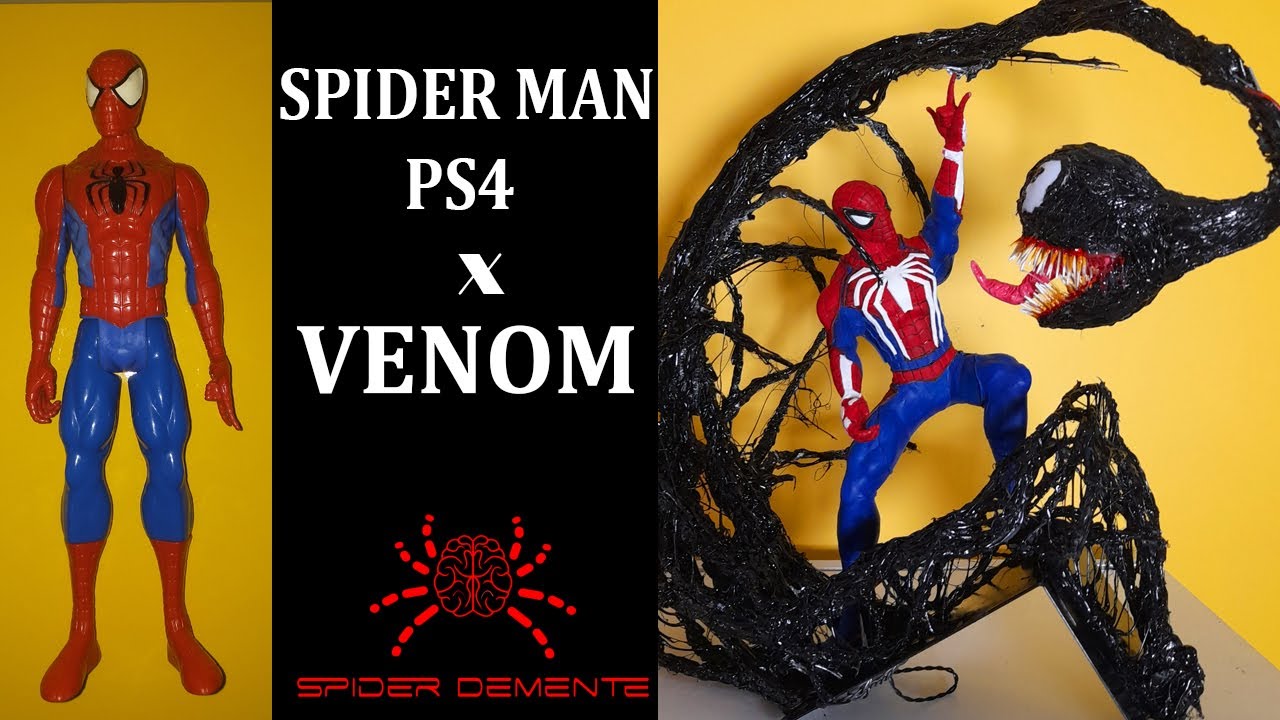 Spider man - ps4 X Venom - Diorama do Homem Aranha ps4 X Venon