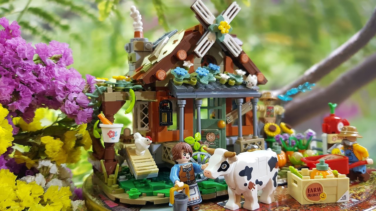DIY miniature Farm house mini bricks los creative ideas item 1281
