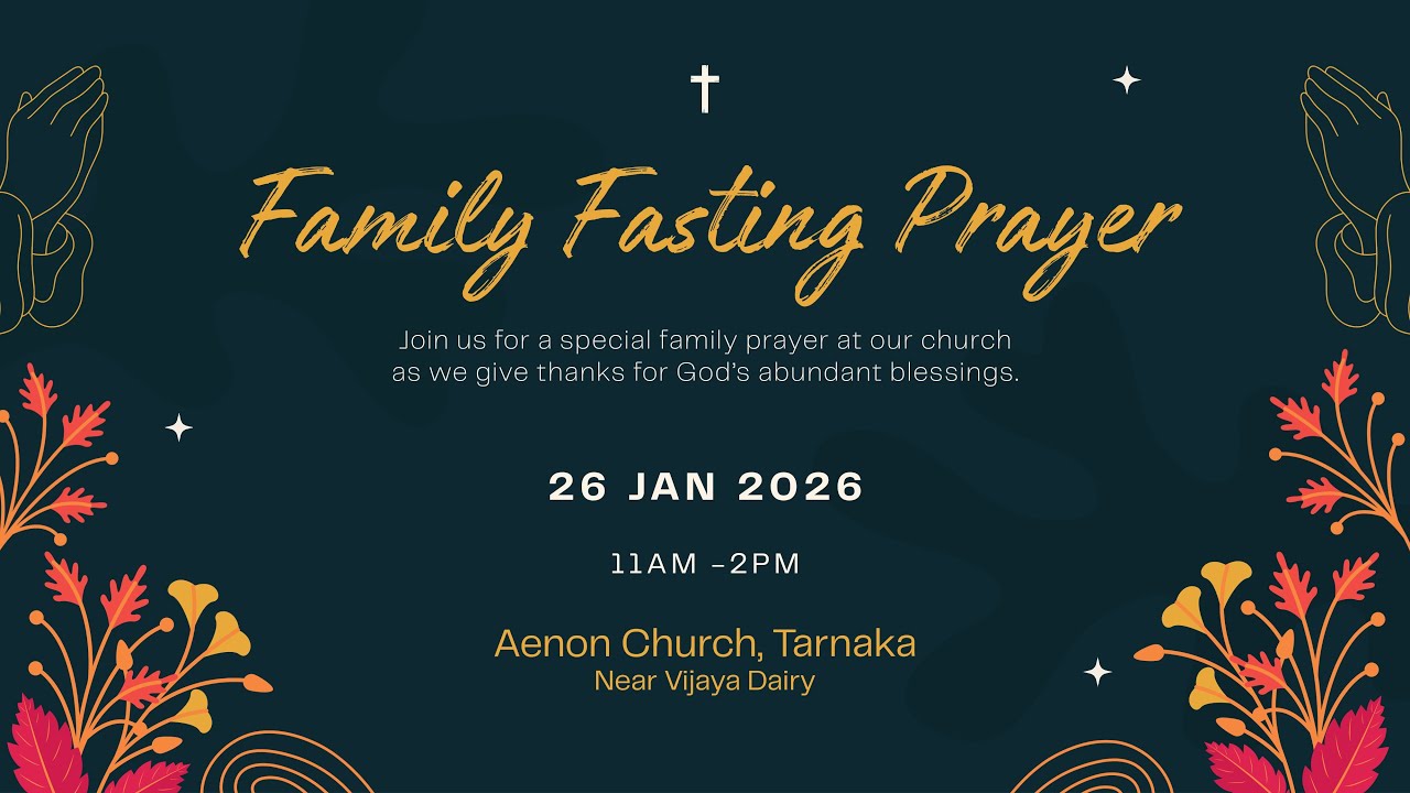 Family Fasting Prayer - 26th January 2026 | Pastor William Cary | Aenon Church