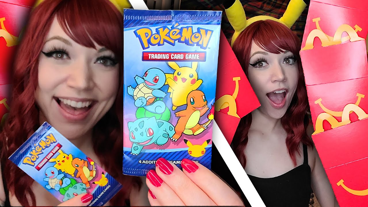 [ASMR] OPENING McDONALDS x POKÉMON 25th ANNIVERSARY TRADING CARDS!