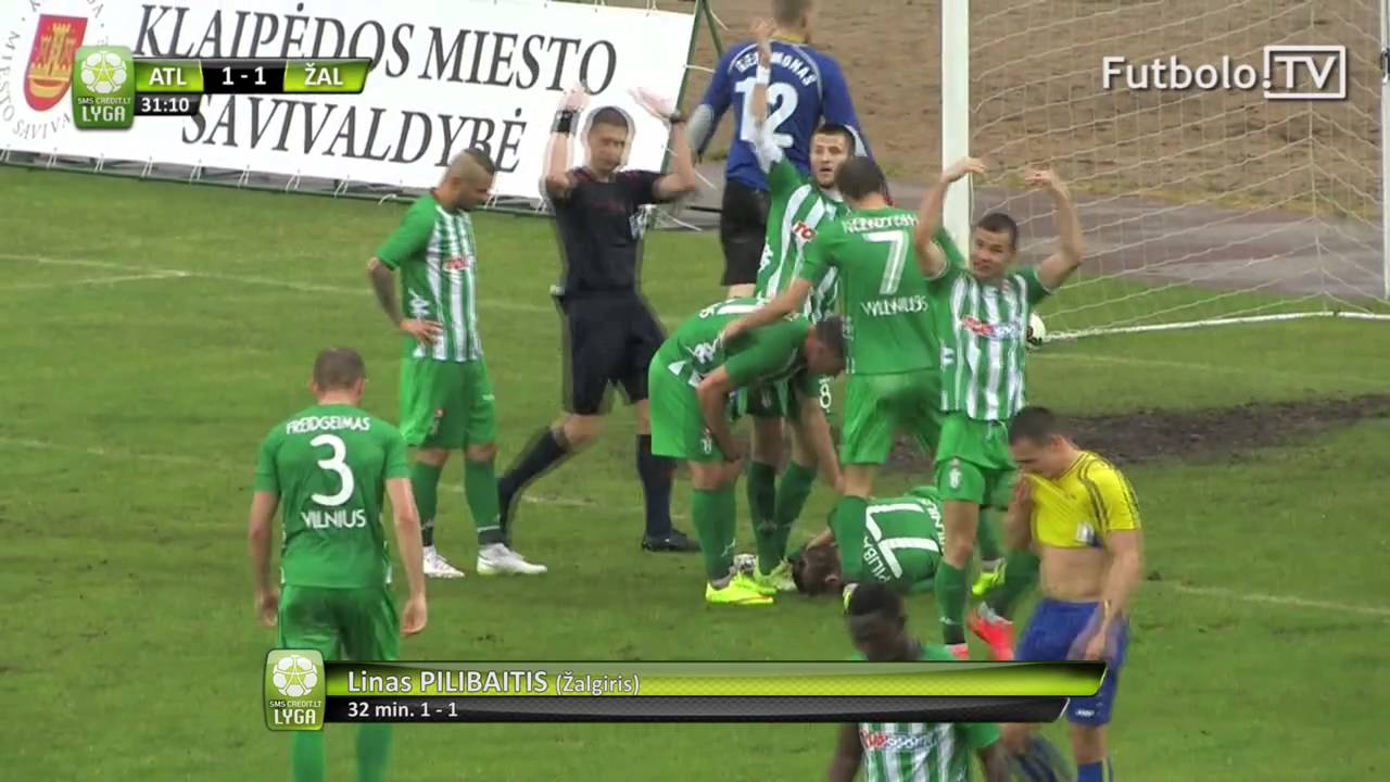 &bdquo;Atlantas&ldquo; 4:2 &bdquo;Žalgiris&ldquo;: įvarčiai (A lyga; XV turas; 2015 06 01)