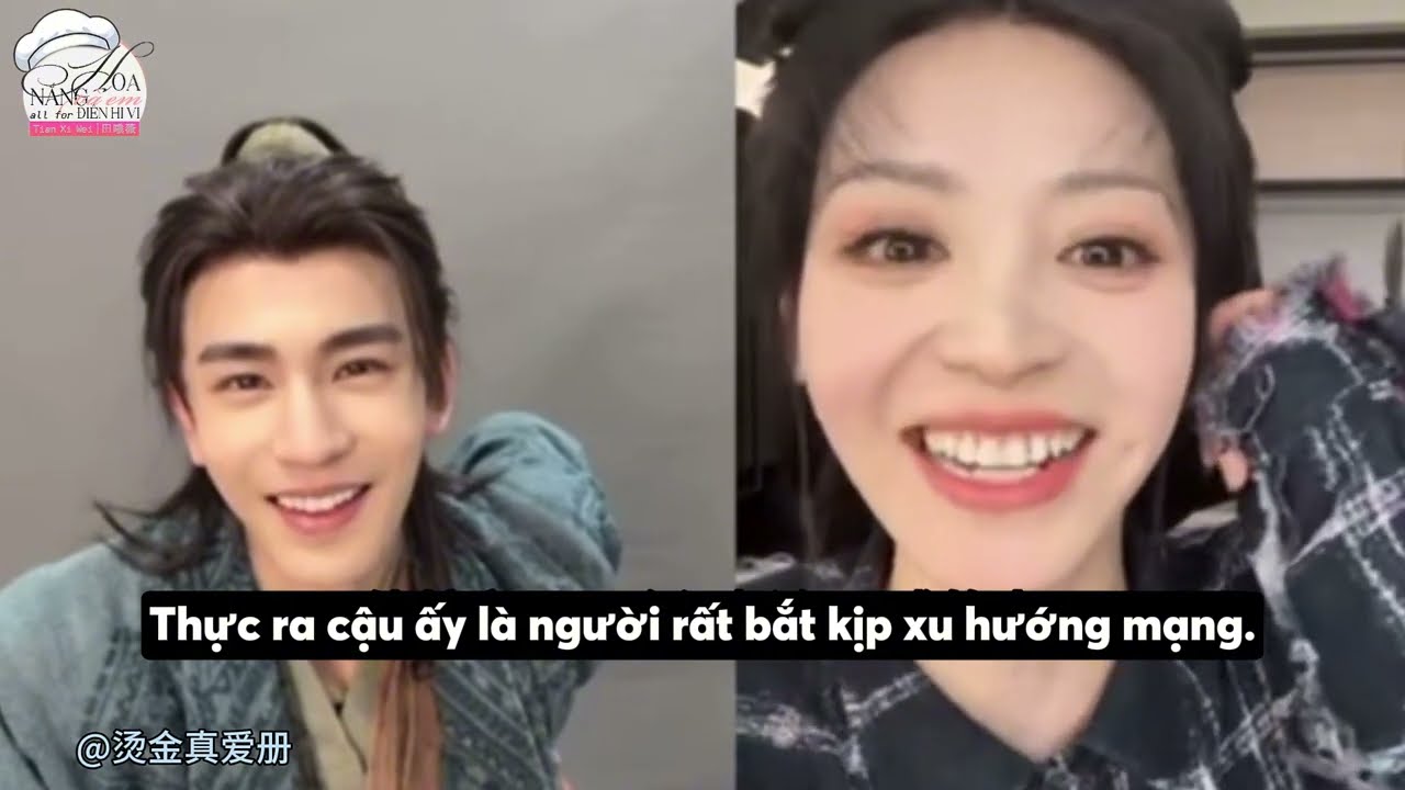 [VIETSUB] Cây hài Điền Hi Vi cùng Trương Lăng Hách trong livestream Trục Ngọc