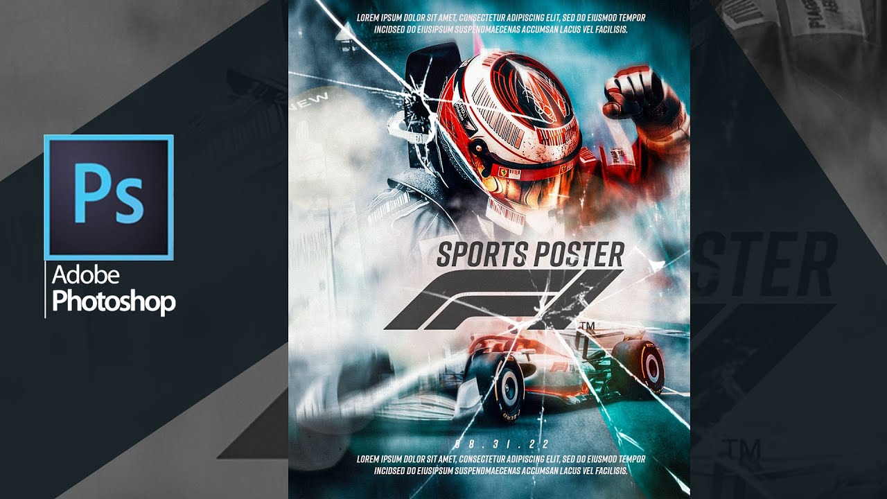 How to Create Professional Sport Poster Design -   #Photoshop