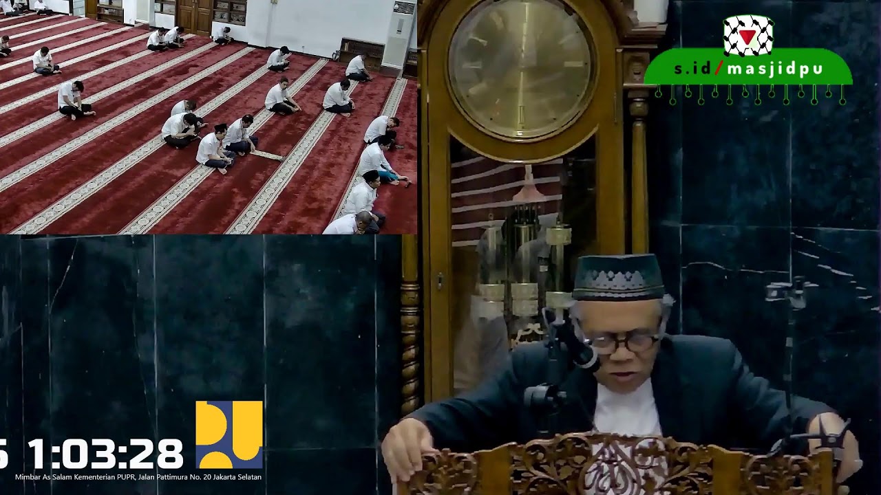 Live Ceramah Dzuhur Masjid  Assalam Kementerian PU 202602012