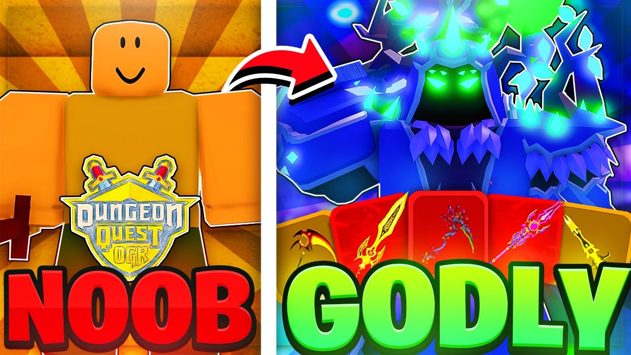 NOOB to GODLY in ONE VIDEO on Dungeon Quest Reborn!
