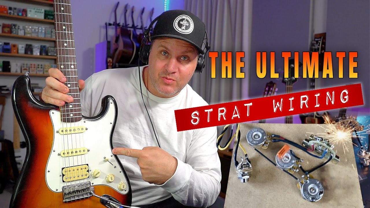 Stratocaster Wiring  Upgrade, Blender Mod - David Gilmour, Funk, Rock, Blues & Jazz Tones