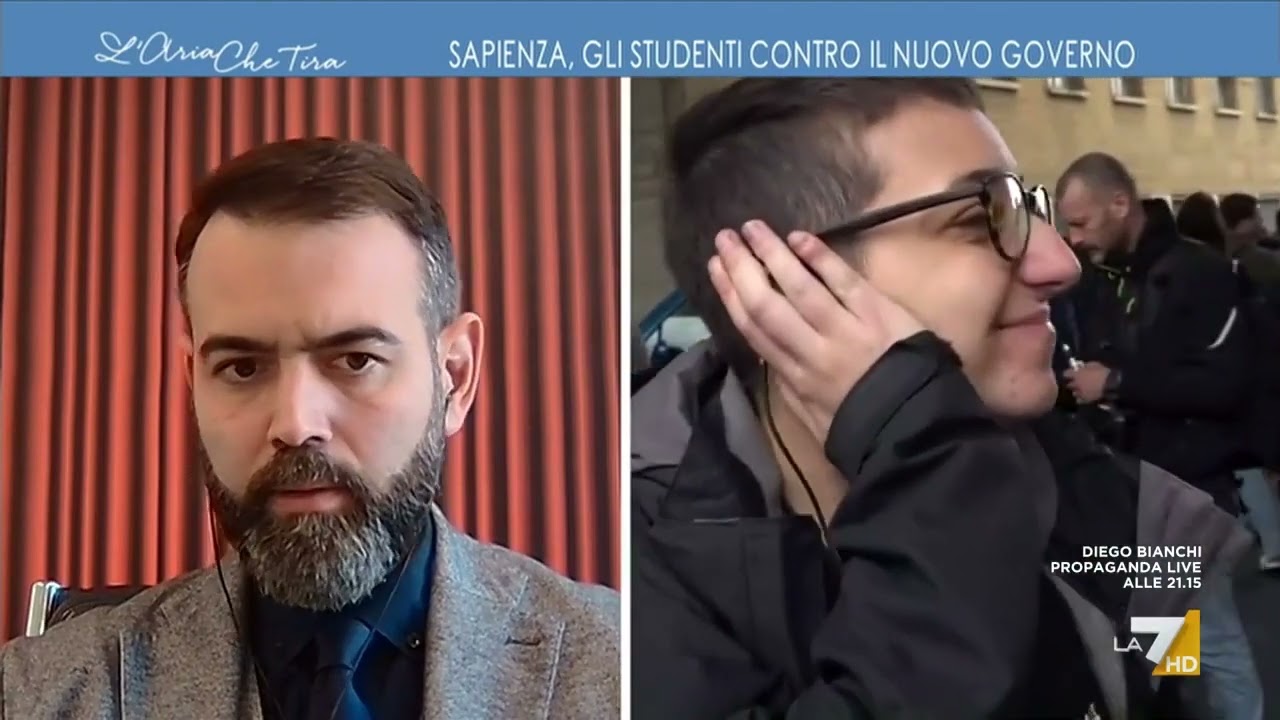 Proteste alla Sapienza, Francesco Borgonovo contro la studentessa Francesca: 