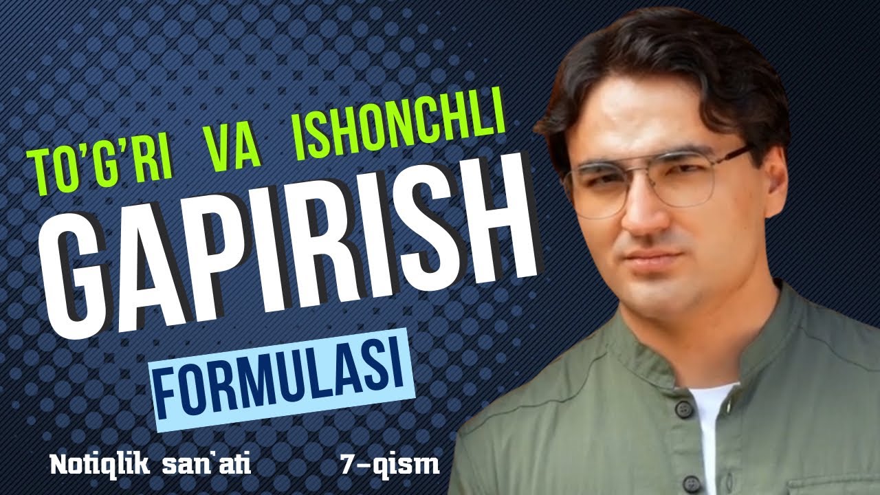 Nutq tayyorlash: RIM uslubi, eslatmalar va hayajonni yengish yo‘llari