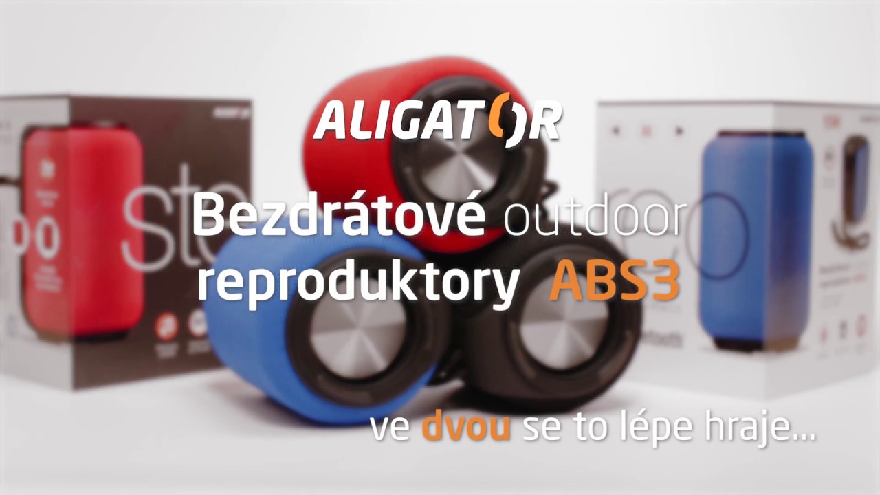 Bluetooth Outdoor Reproduktor ALIGATOR STEREO ABS3