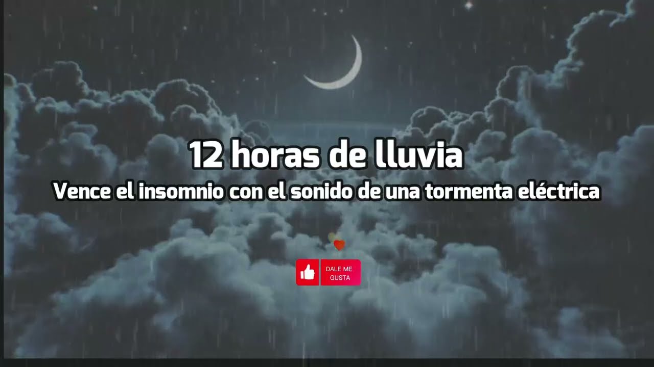 12 horas de lluvia para que duermas y descanses