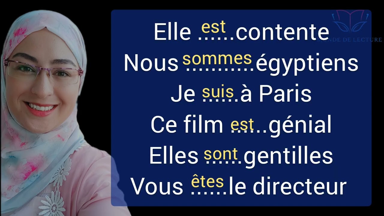 Verbe être et verbe avoir يكون و يملك